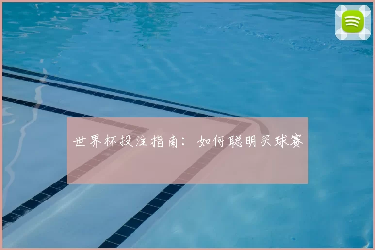 世界杯投注指南:如何聪明买球赛