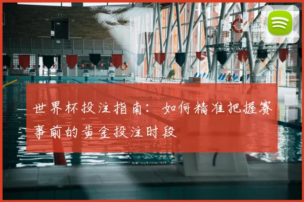 世界杯投注指南：如何精准把握赛事前的黄金投注时段